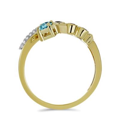 BUY 925 SILVER WITH MULTI TOURMALINE GEMSTONE RING